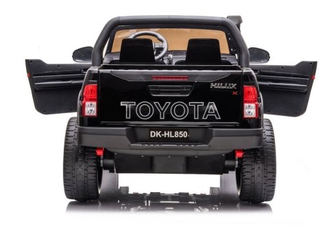 Auto na Akumulator Toyota Hilux Pilot Światła LED MP3 Czarny Lakierowany