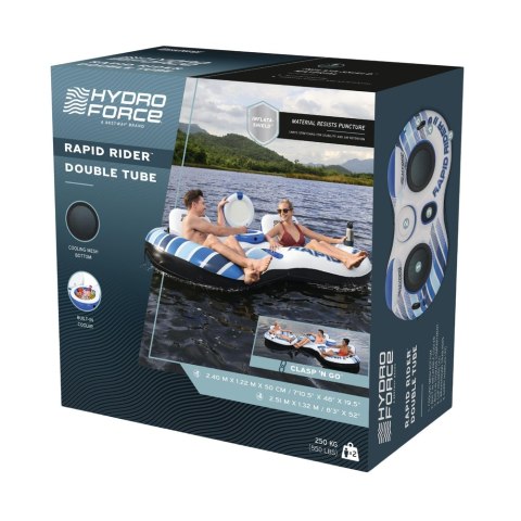 Materac Dmuchany 2 Osobowy z Chłodziarką Rapid Rider II Bestway 43113