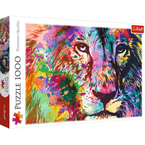 Puzzle 1000 - Kolorowy Lew Trefl 10707