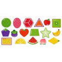Puzzle Magnetyczne Nauka Owoców Magnesy Na Tablice Lodówkę 30 el.