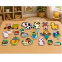 Puzzle Magnetyczne Zwierzęta Domowe Farma Magnesy Na Lodówkę Tablice 30 el.