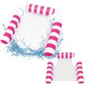 Hamak wodny krzesło fotel dmuchany do pływania leżak z siatki różowy