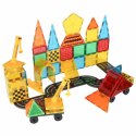 Klocki magnetyczne konstrukcyjne 3D budowa 90 elementów