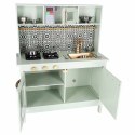 Kuchnia dla dzieci drewniana MDF z akcesoriami dźwięki miętowa