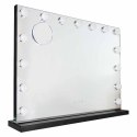 Lusterko do makijażu LED z 15 żarówkami kosmetyczne zoom x10 regulacja jasności