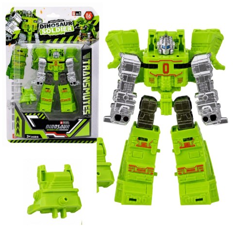 Robot Dinozaur 2w1 Zmieniający Się Ruchome Elementy Figurka Mix