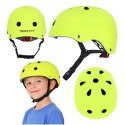 Kask rowerowy dla dziecka Trike Fix dziecięcy regulowany LED S 48-54cm zielony jasny