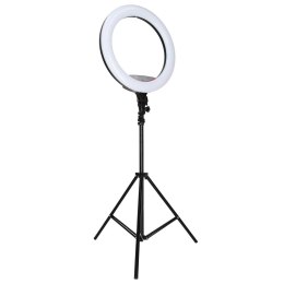 Lampa pierścieniowa LED RGB ring do selfie filmów ze statywem i pilotem 45cm