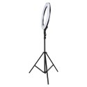 Lampa pierścieniowa LED RGB ring do selfie filmów ze statywem i pilotem 45cm