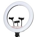 Lampa pierścieniowa LED RGB ring do selfie filmów ze statywem i pilotem 45cm