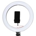 Lampa pierścieniowa LED RGB ring do selfie filmów ze statywem i pilotem 45cm