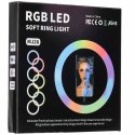 Lampa pierścieniowa do selfie LED RGB na statywie