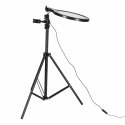 Lampa studyjna LED okrągła 3 barwy światła panel