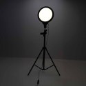 Lampa studyjna LED okrągła 3 barwy światła panel