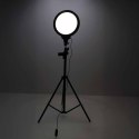 Lampa studyjna LED okrągła 3 barwy światła panel