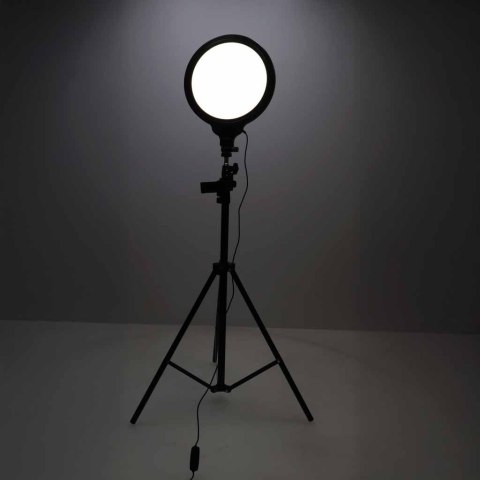 Lampa studyjna LED okrągła 3 barwy światła panel