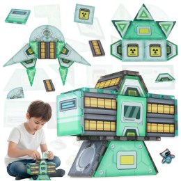 Klocki magnetyczne konstrukcyjne kosmos stacja kosmiczna 108 elementów