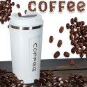 Kubek podróżny LED z ustnikiem 500ml biały