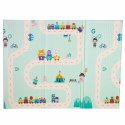 Mata edukacyjna piankowa dwustronna składana pandy ulica 180 x 200cm