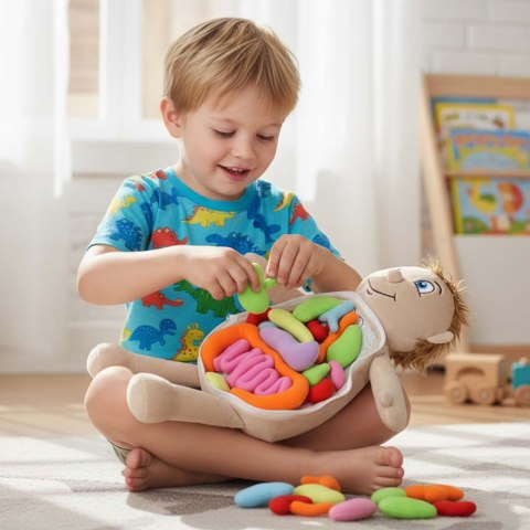 Lalka maskotka zabawka edukacyjna nauka anatomii chłopiec