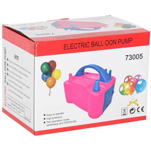 Pompka do balonów elektryczna mocna na 2 balony 2 dysze pompujące