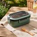 Lunch box śniadaniówka pudełko śniadaniowe z przegródkami dzielone 1200ml zielone