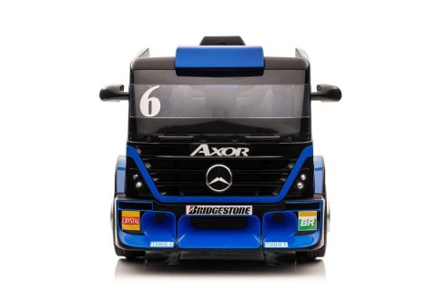 Auto Na Akumulator Ciężarówka Mercedes + Naczepa XMX622B Granatowy LCD
