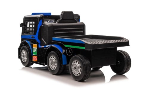 Auto Na Akumulator Ciężarówka Mercedes + Naczepa XMX622B Granatowy LCD