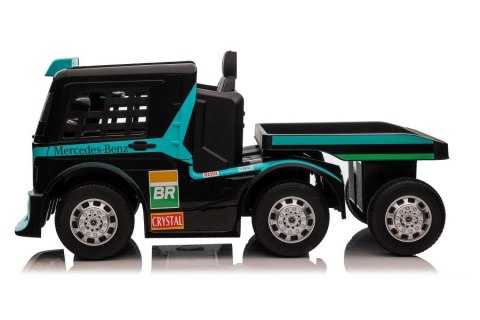 Auto Na Akumulator Ciężarówka Mercedes+ Naczepa XMX622B Niebieski LCD