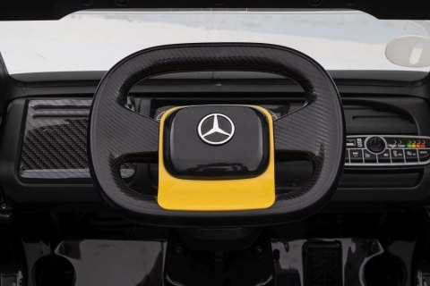 Auto Na Akumulator Ciężarówka Mercedes + Naczepa XMX622B Żółty LCD