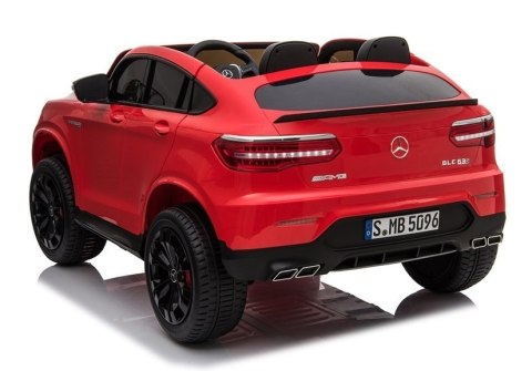 Auto na Akumulator Mercedes GLC 63S Dwuosobowy LED MP3 Czerowny Lakierowany