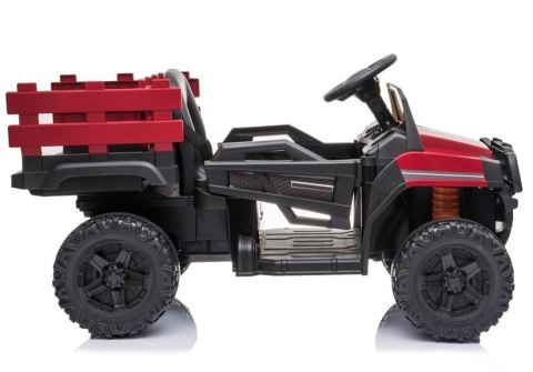 Auto na akumulator BDM0926 Dla Dzieci Światła LED MP3 Pilot Czerwony