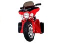 Motor na Akumulator Trójkołowy JT568 Policja Dla Dzieci LED Czerwony