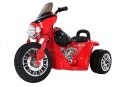 Motor na Akumulator Trójkołowy JT568 Policja Dla Dzieci LED Czerwony