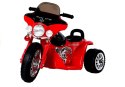 Motor na Akumulator Trójkołowy JT568 Policja Dla Dzieci LED Czerwony