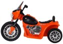 Motor na Akumulator Trójkołowy JT568 Policja Dla Dzieci LED Pomarańczowy
