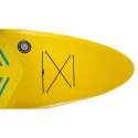 Deska SUP pompowana do pływania z siedzeniem akcesoriami wiosło zestaw żółta 350 cm