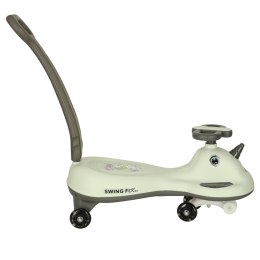 Jeździk grawitacyjny LED Swing FIX S1 skuter z rączką szary max 65kg