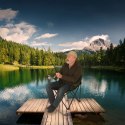 Krzesło składane wędkarskie LUARO turystyczne kempingowe na ryby zielone