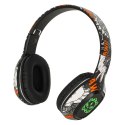 Słuchawki bezprzewodowe nauszne Bluetooth RGB Gaming Sport 200mAh czarne
