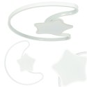 Lampa LED sufitowa plafon do pokoju dziecięcego ściemniana + pilot księżyc biała