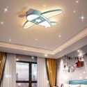 Lampa LED sufitowa plafon do pokoju dziecięcego ściemniana + pilot samolot