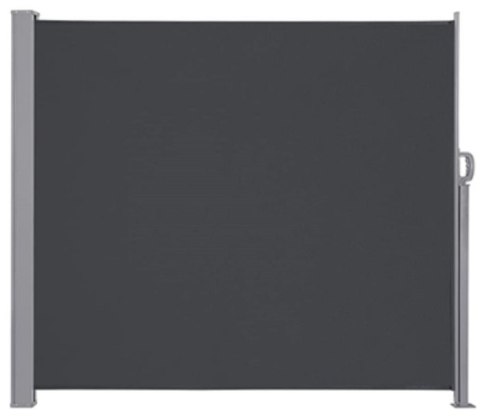Markiza boczna tarasowa LUARO parawan zwijany 160 x 300 cm ciemnoszary