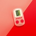 Gra elektroniczna zręcznościowa mini konsola przenośna kieszonkowa różowa