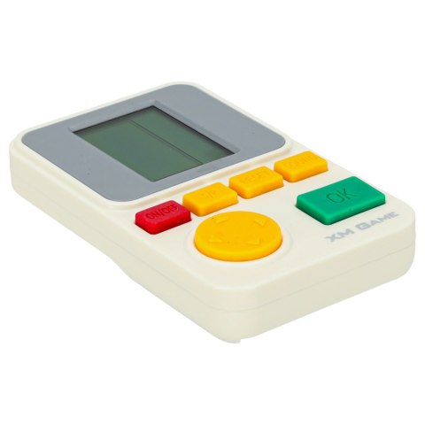 Gra zręcznościowa elektroniczna konsola retro gierka przenośna kieszonkowa biała