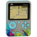 Konsola przenośna do gier mini elektroniczna retro 500 gier szara