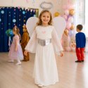 Kostium strój karnawałowy przebranie aniołek aureola jasełka 4 el rozmiar S