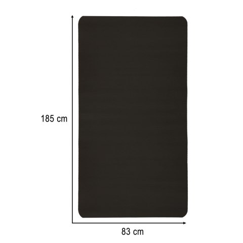 Mata do ćwiczeń jogi gimnastyczna treningowa fitness karimata gruba 1,5cm czarna + pokrowiec