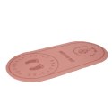 Mata fitness do ćwiczeń jogi wygłuszająca antypoślizgowa 125x61,5x0,6 cm różowa