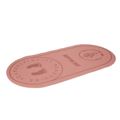 Mata fitness do ćwiczeń jogi wygłuszająca antypoślizgowa 125x61,5x0,6 cm różowa